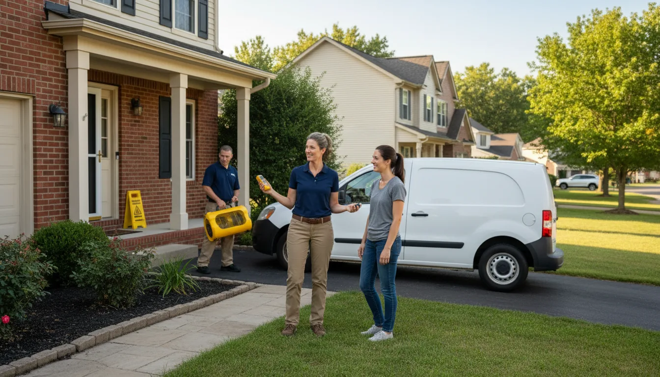 Residential water damage restoration in Burnsville, MS